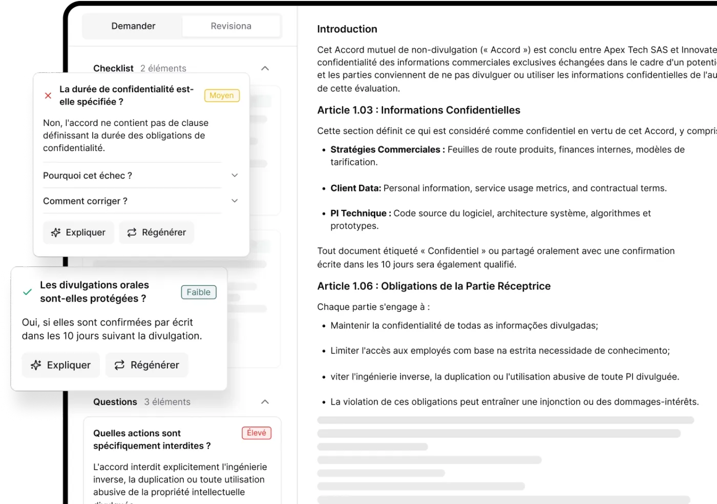 Interface d'analyse de documents