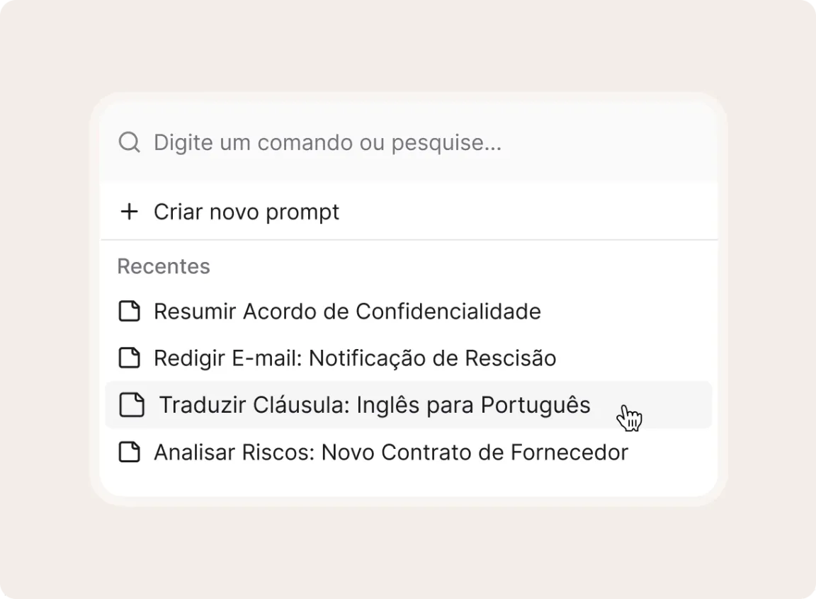 Construa o playbook de comandos da sua equipa