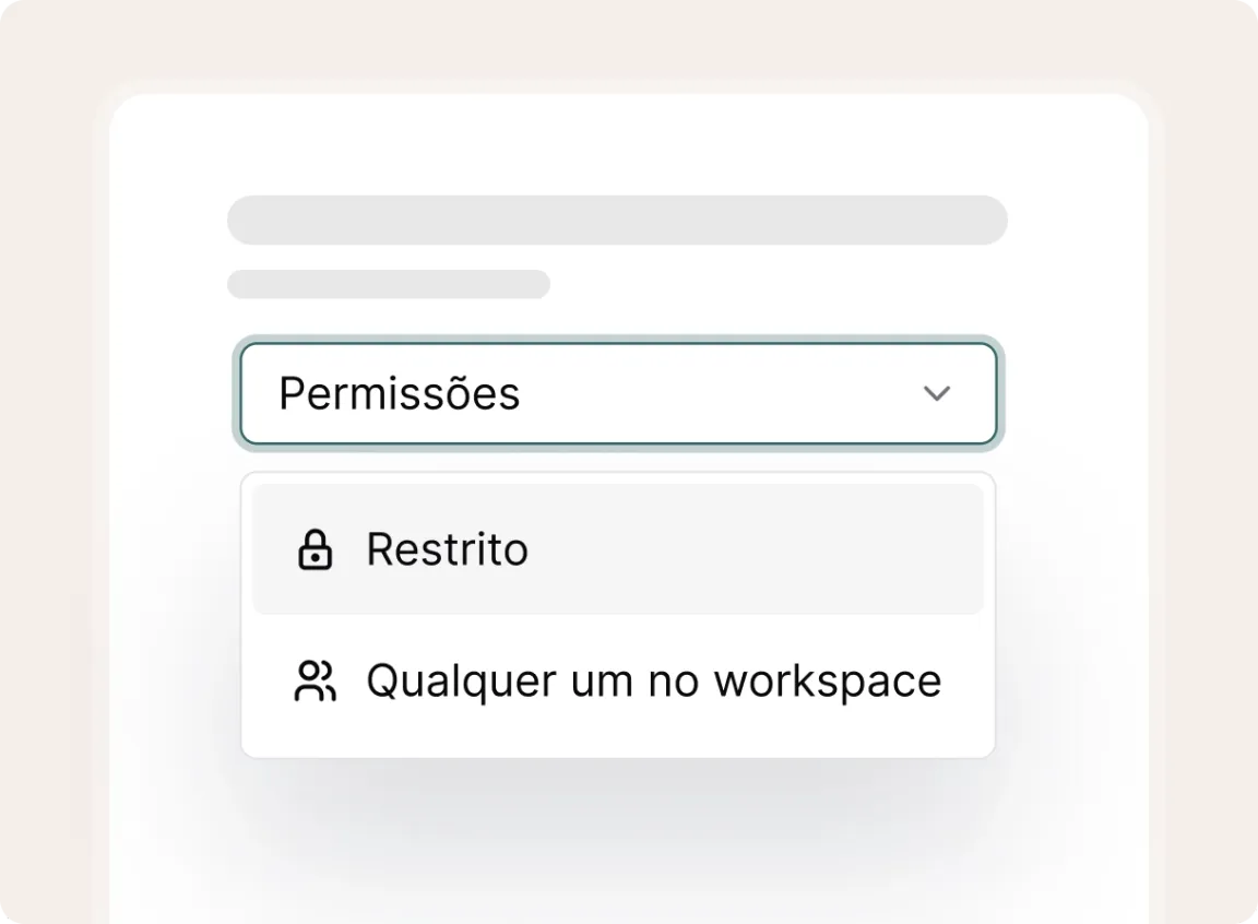 Controle quem vê o quê