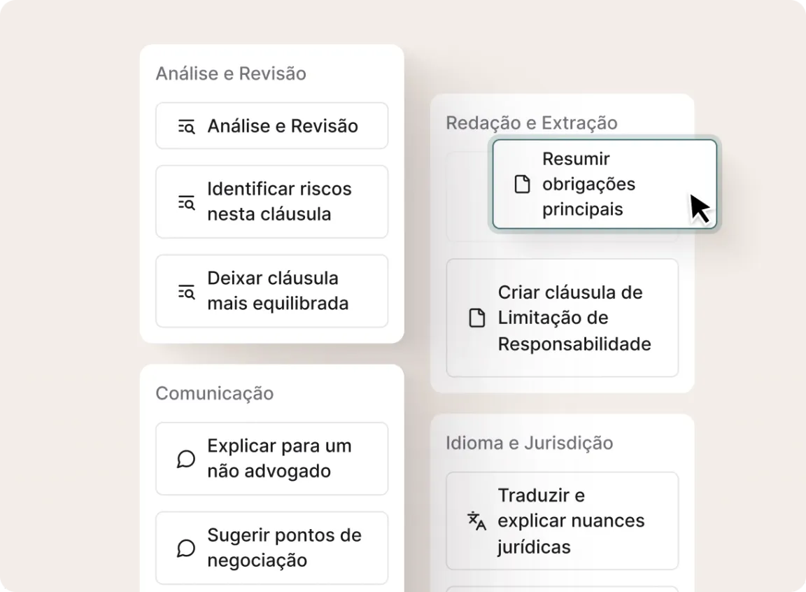 Do chat à ação num só clique