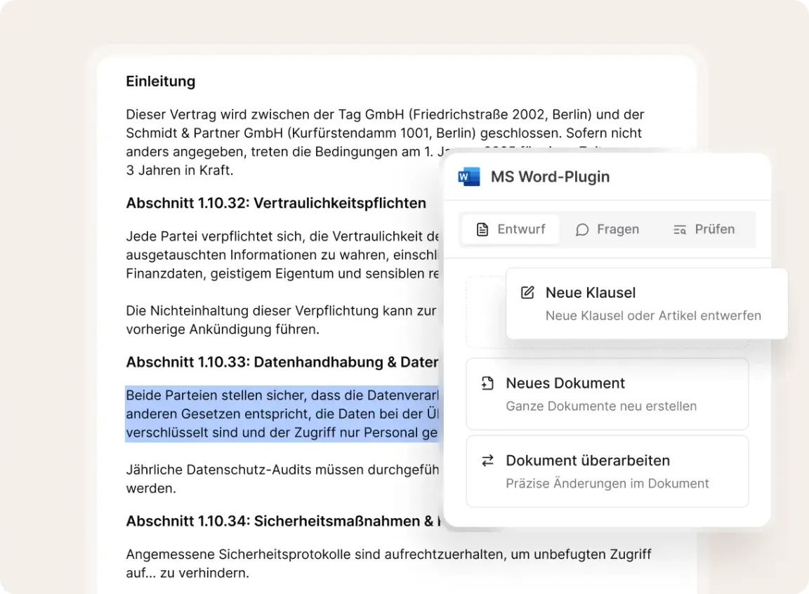 Führen Sie Ihre Review-Playbooks in Microsoft Word aus