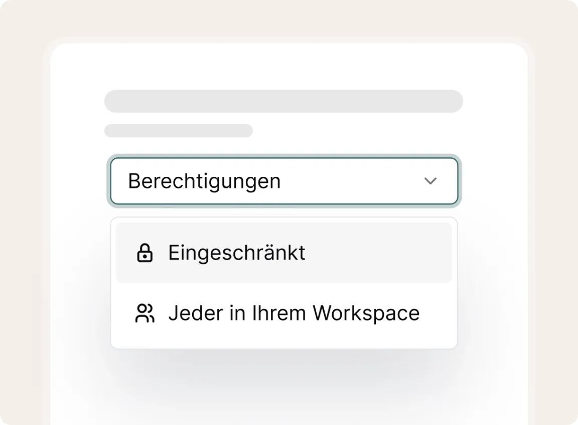 Kontrollieren Sie, wer was sieht