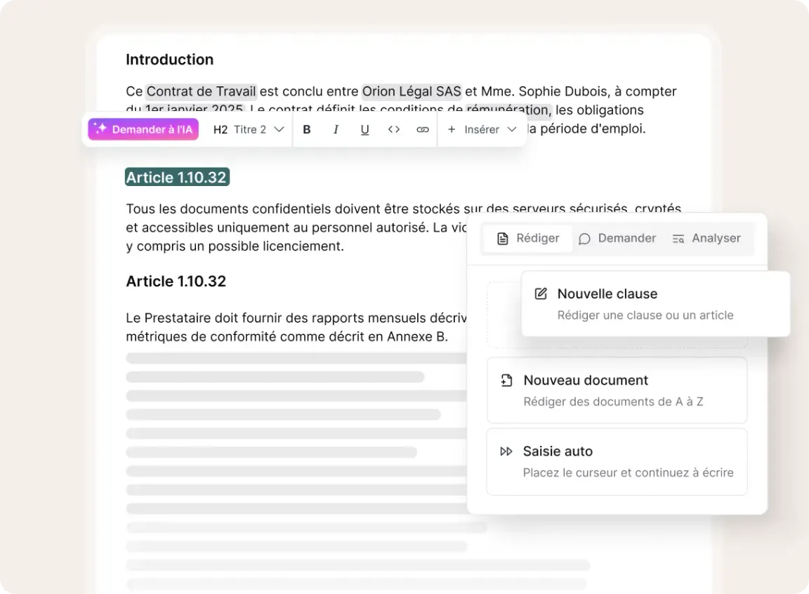 Rédaction, suralimentée par des agents IA