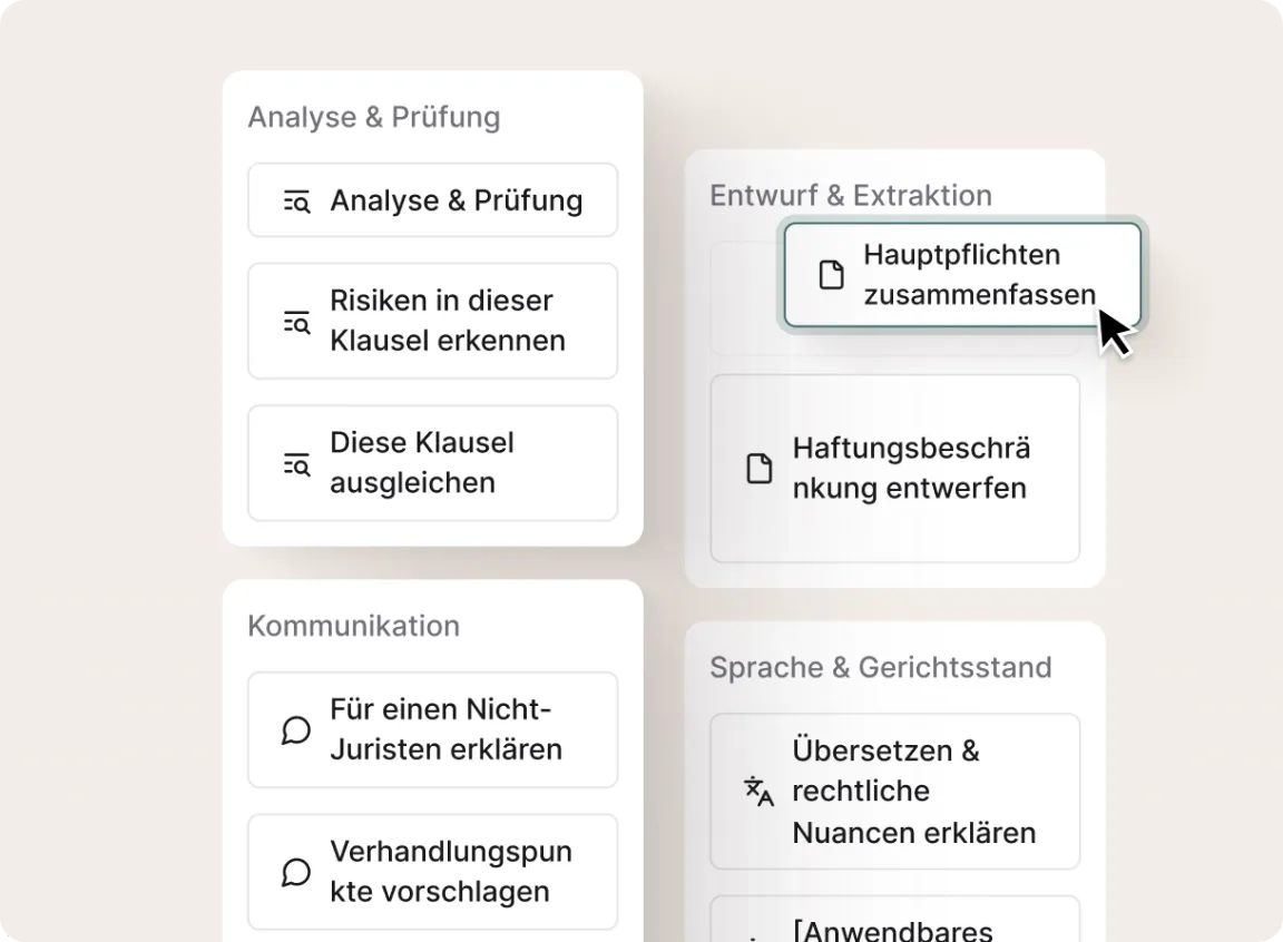 Vom Chat zur Aktion mit einem Klick