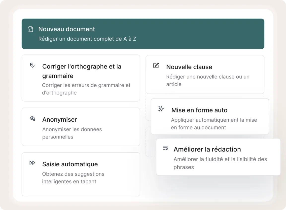 Votre boîte à outils de rédaction IA
